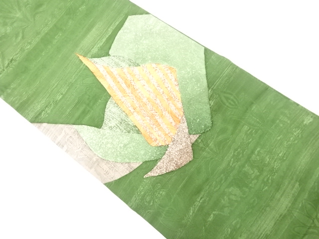 抽象模様　名古屋帯